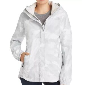 The North Face Resolve Camo-Print Parka II gray lightweight rain wind size XS